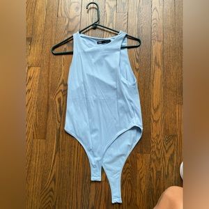 Sky Blue High Neck Zara Bodysuit
